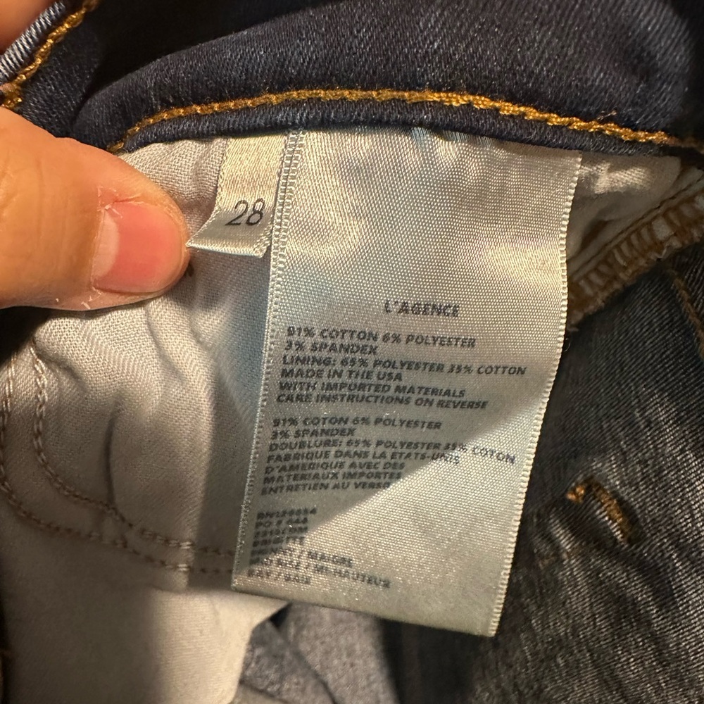 L’AGENCE Brigitte Skinny‎ mid-rise Jeans Size 28 Ankle - Picture 5 of 5